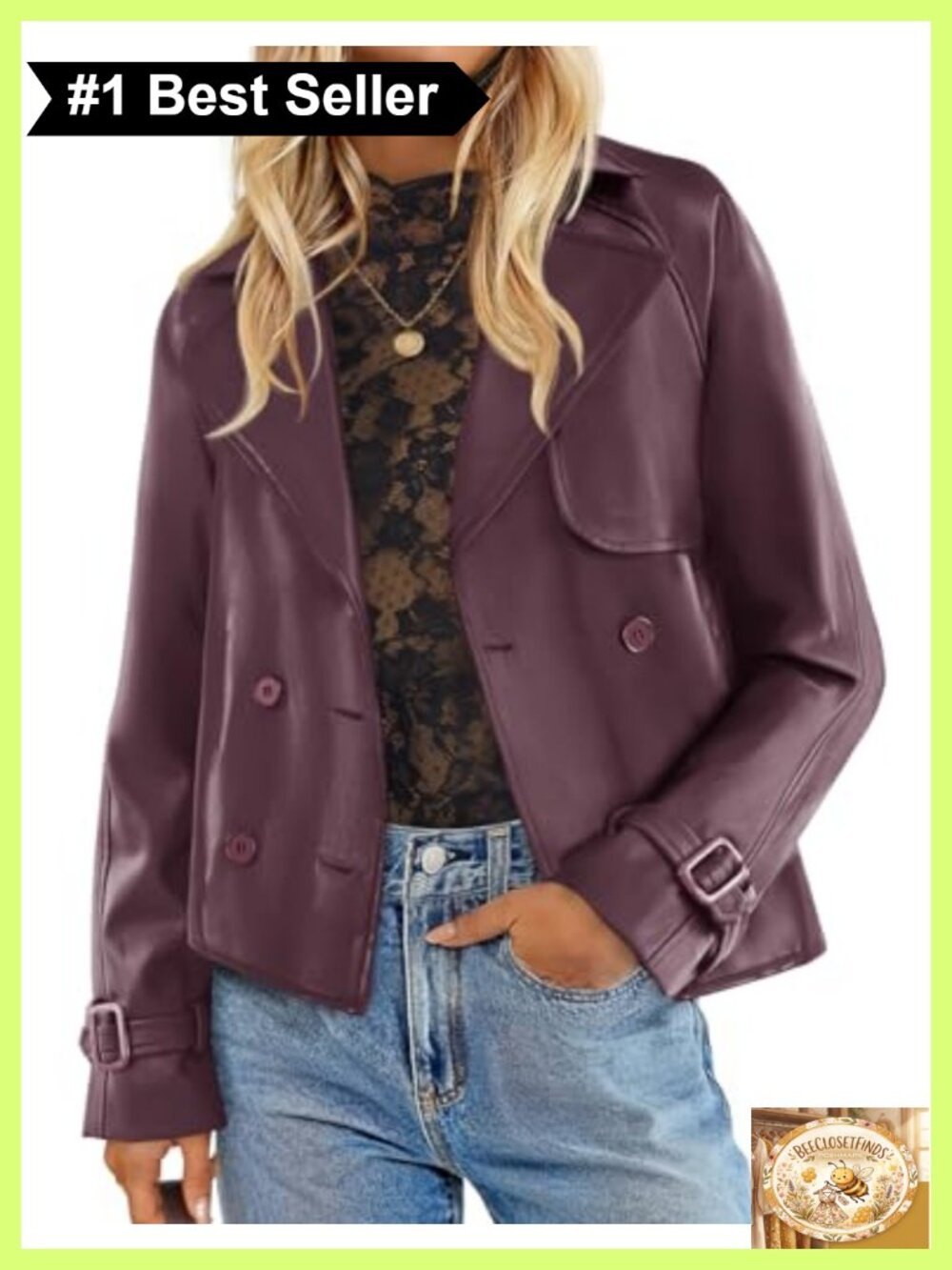 Faux Leather Motorcycle Jacket Button Down Moto Biker Oversized Women's
